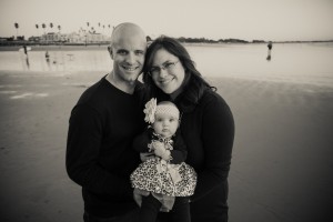 Brandon with his wife Meagan and daughter