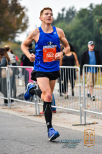 Steven running in a marathon
