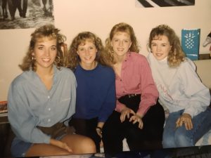 Jenny (Nachtigall) Kroeker with friends (early 1990's)