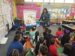 Elaine in her classroom